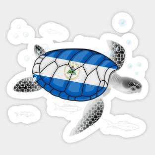 Nicaragua Turtle Sticker